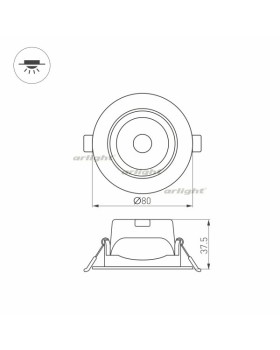 Светильник Downlight Arlight 032309-foto6