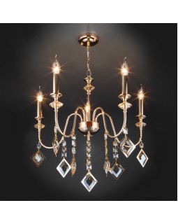 Подвесная люстра Eurosvet 10120/5 золото/тонированный хрусталь Strotskis Smart (10110/-foto2