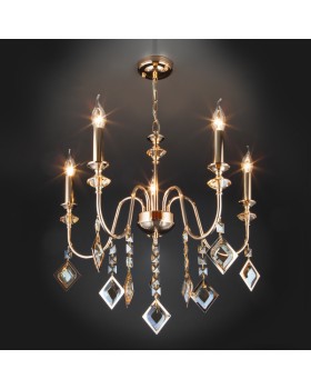 Подвесная люстра Eurosvet 10120/5 золото/тонированный хрусталь Strotskis Smart (10110/-foto2