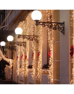 Светодиодный занавес Eurosvet 200-101 теплый белый с эффектом мерцания 2*3м IP65-foto2