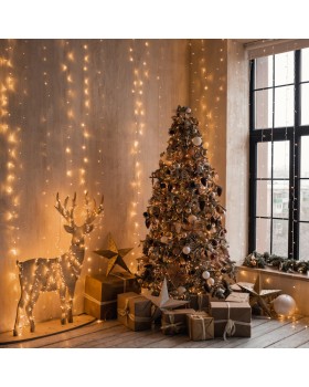 Светодиодный занавес Eurosvet 200-004 теплый белый 2*3м IP20-foto4