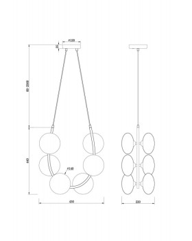 Подвесная люстра Freya FR4005PL-06B2-foto3