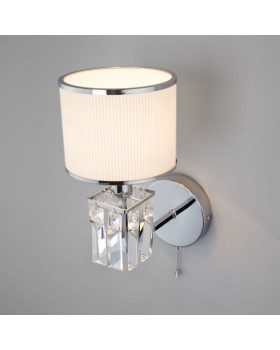 Бра Eurosvet 10099/1 хром/прозрачный хрусталь Strotskis (новый абажур)-foto2