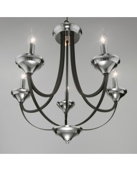 Подвесная люстра Eurosvet 60098/5 хром-foto3