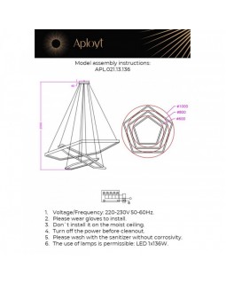 Подвесная люстра APLOYT APL.021.13.136-foto14
