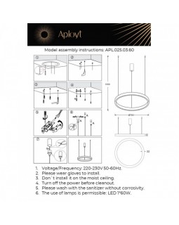 Подвесная люстра APLOYT APL.025.03.60-foto2