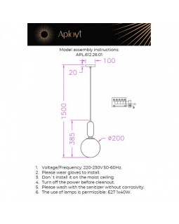 Подвесной светильник APLOYT APL.612.26.01-foto10