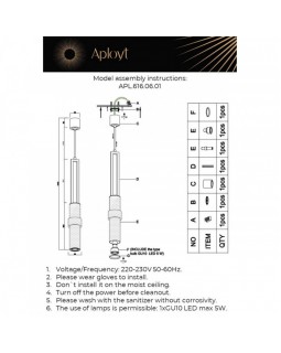 Подвесной светильник APLOYT APL.616.06.01-foto5