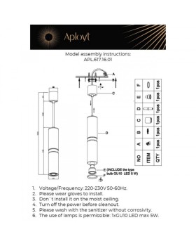 Подвесной светильник APLOYT APL.617.16.01-foto4