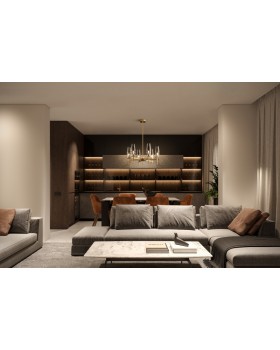 Люстра на штанге Maytoni H002PL-06G-foto2