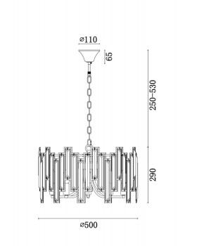 Подвесная люстра Freya FR5085PL-05CH-foto2