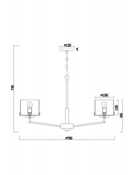 Подвесная люстра Freya FR5096PL-08CH-foto2