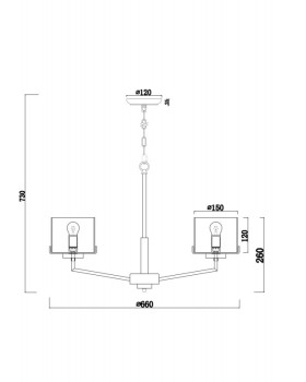 Подвесная люстра Freya FR5096PL-05CH-foto4