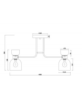 Люстра на штанге Freya FR5094PL-05G-foto2