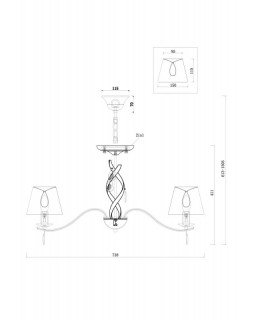 Подвесная люстра Freya FR2001PL-07G-foto2