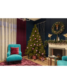 Светодиодный занавес Eurosvet 200-101 теплый белый с эффектом мерцания 2*3м IP65-foto9