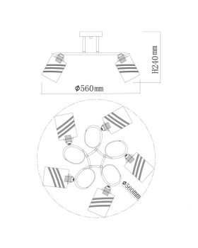 Люстра на штанге DeMarkt 106010305-foto10