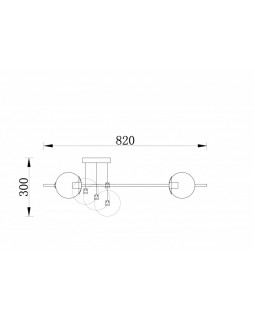 Накладная люстра Freya FR5205PL-08BS-foto2