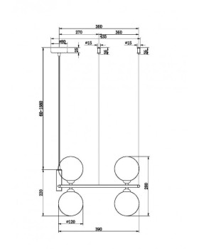 Подвесная люстра Maytoni MOD013PL-04BS1-foto7
