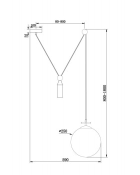 Подвесной светильник Freya FR5221PL-01BS-foto14