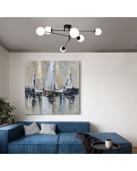 Люстра на штанге Eurosvet 30181/6 черный-foto4