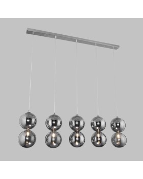 Подвесная люстра Eurosvet 50092/5 хром/дымчатый-foto4