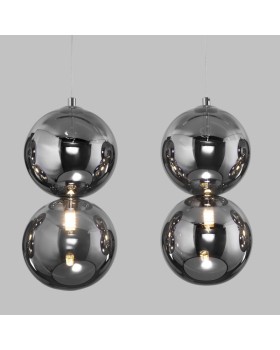 Подвесная люстра Eurosvet 50092/5 хром/дымчатый-foto5