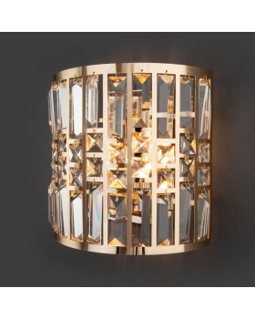 Бра Eurosvet 10125/2 золото/прозрачный хрусталь Strotskis (10116/2)-foto2