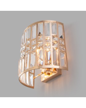 Бра Eurosvet 10125/2 золото/прозрачный хрусталь Strotskis (10116/2)-foto3