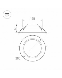 Светильник Downlight Arlight 023216(2)-foto6