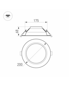 Светильник Downlight Arlight 023214(2)-foto6