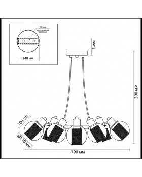 Подвесная люстра LUMION 3648/8-foto2