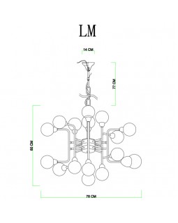 Подвесная люстра Divinare 3360/15 LM-16-foto5