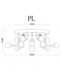 Накладная люстра Divinare 3360/15 PL-11-foto2
