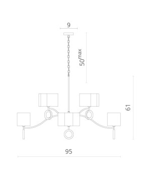 Подвесная люстра Divinare 4069/02 LM-8-foto5