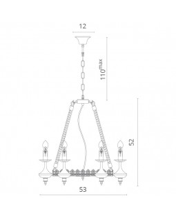 Подвесная люстра Divinare 8121/01 LM-6-foto5