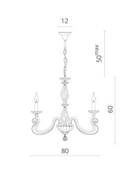 Подвесная люстра Divinare 8825/03 LM-8-foto3