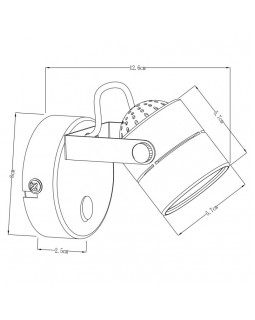 Спот ARTE Lamp A1310AP-1BK-foto2