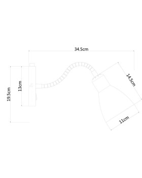 Бра ARTE Lamp A1408AP-1CC-foto4