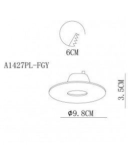 Встраиваемый светильник ARTE Lamp A1427PL-1GY-foto2