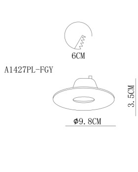 Встраиваемый светильник ARTE Lamp A1427PL-1GY-foto2