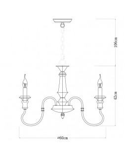 Подвесная люстра ARTE Lamp A1700LM-8BR-foto4