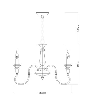 Подвесная люстра ARTE Lamp A1700LM-8BR-foto4