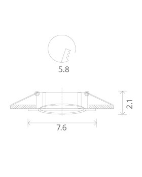 Встраиваемый светильник ARTE Lamp A2103PL-1SS-foto3