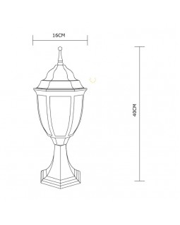 Садовый светильник ARTE Lamp A3151FN-1WG-foto3