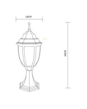 Садовый светильник ARTE Lamp A3151FN-1WG-foto3