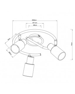 Спот ARTE Lamp A4510PL-3SS-foto4