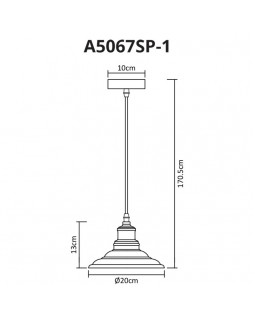Подвесной светильник ARTE Lamp A5067SP-1GY-foto3