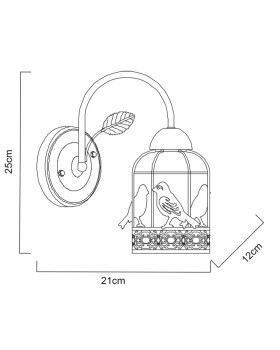 Бра ARTE Lamp A5090AP-1WG-foto3