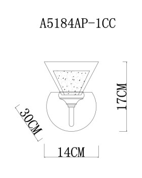 Бра ARTE Lamp A5184AP-1CC-foto3